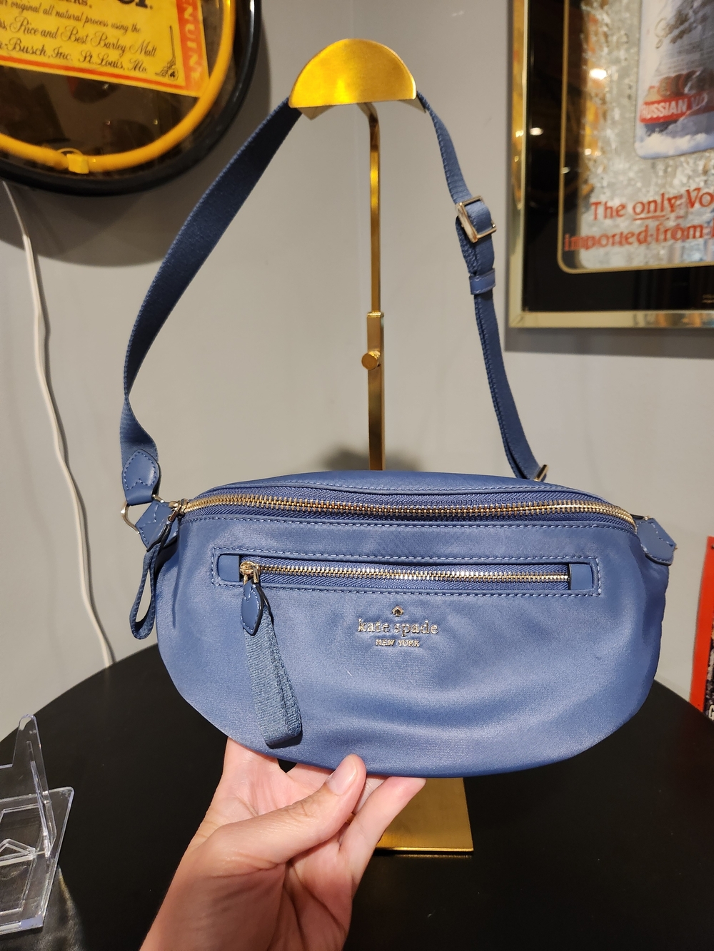 kate spade Blue Crossbody Belt Bag
